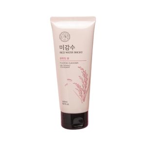 the face shop rice water bright foaming face wash 100ml | face wash for glowing skin | cleanser for uneven skin tone | korean skin care, for oily skin